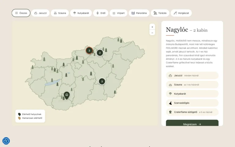 FeelMore weboldal képernyőképe